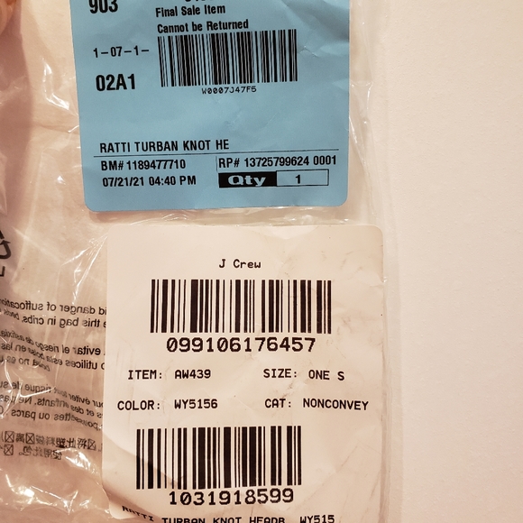 J.Crew Raffi Print Knot headband - Picture 4 of 4